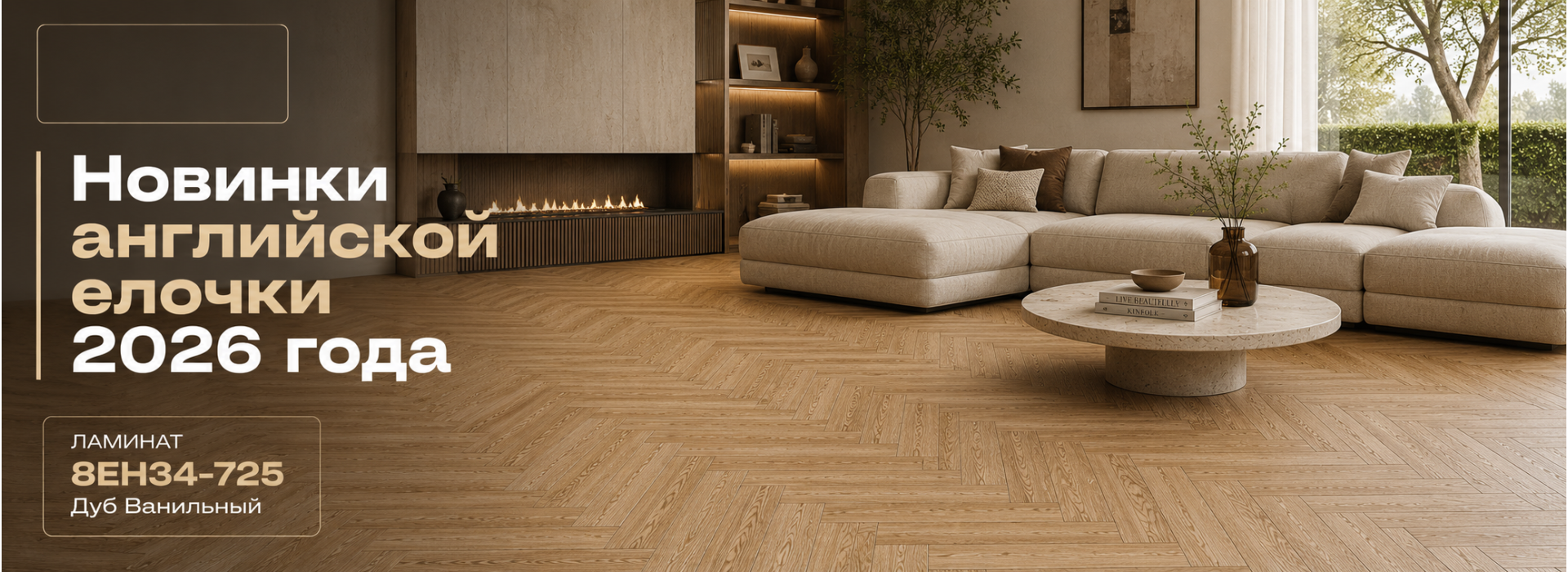 Ламинат IDEAL FLOOR 8EH34-725 Дуб Ванильный